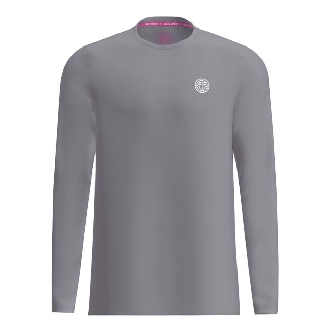 40%OFF在庫処分特価】「海外サイズ」BIDI BADU(ビディバドゥ) メンズ CREW 長袖Tシャツ 「定番」 M1330002-GR グレー(24y3mテニス)