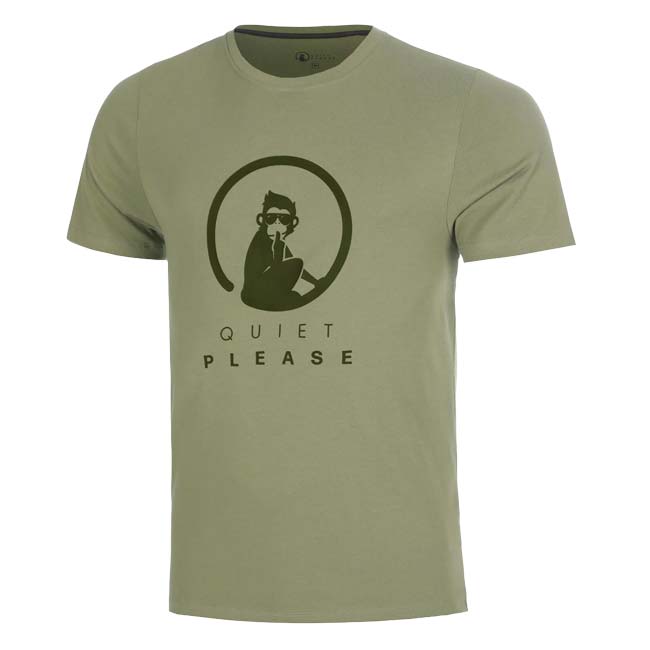 【海外サイズ】QUIET PLEASE(クワイエットプリーズ) 2026 FW メンズ Memories トレーニング ロゴ 半袖Tシャツ QP110159-750 モス(26y8mテニス)