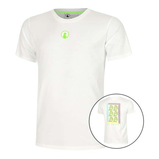 【海外サイズ】QUIET PLEASE(クワイエットプリーズ) 2025 FS メンズ ワイルドコラージュ バックプリント 半袖Tシャツ QP110185-300 Bホワイト(25y6mテニス)