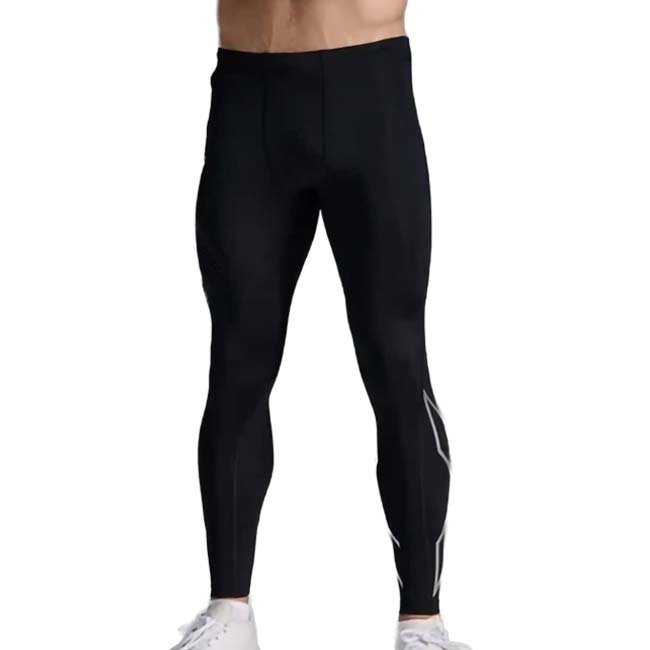 【マジッククーポン10%OFF対象】2XU(ツータイムズユー) メンズ CORE COMPRESSION TIGHTS コアコンプレッション タイツ MA3849B-BLKSLV ブラック／シルバー(26y9mトレーニング)