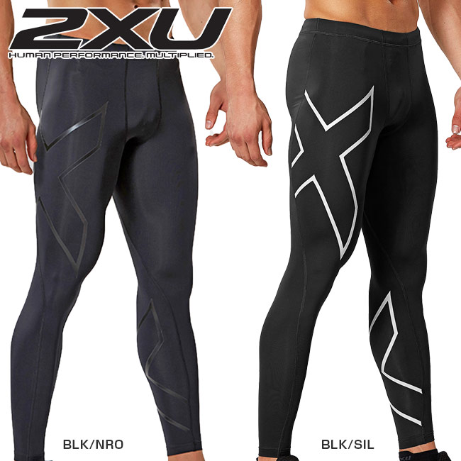 【10％OFFマジッククーポン対象】2XU(ツータイムズユー) メンズ コアコンプレッション タイツ(MA3849B)TR2 CORE COMPRESSION TIGHTS PWXロングスパッツ(18y8m)