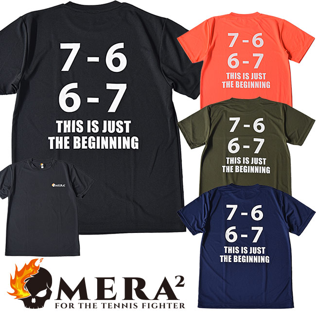 売切り終了！大特価】全4色！[日本サイズ]MERA2(メラメラ) ユニセックス バックプリント ドライＴシャツ スコア「ここからが本番」バージョン MRT002(21y7m)