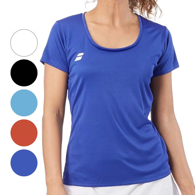 「ＵＳサイズ」バボラ(Babolat) 2024 レディース プレー キャップスリーブ ゲームシャツ 3WP2011(24y9mテニス用ゲームウェア)