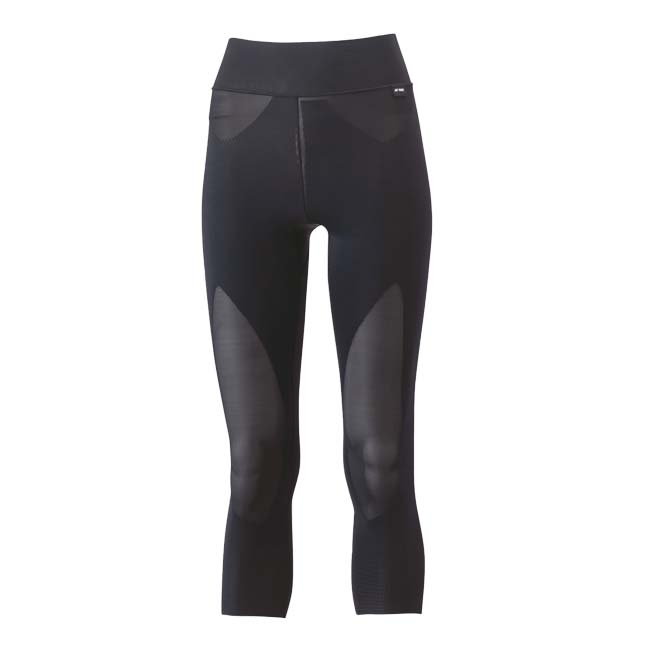 「日本サイズ」ヨネックス(YONEX) 2024 レディース STB アスリートモデル 七分丈スパッツ 機能インナー STBA2512-007 ブラック(24y3mトレーニング)