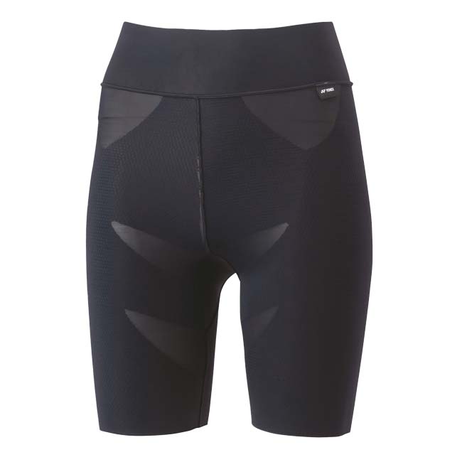 「日本サイズ」ヨネックス(YONEX) 2024 レディース STB アスリートモデル ハーフスパッツ 機能インナー STBA2511-007 ブラック(24y3mトレーニング)