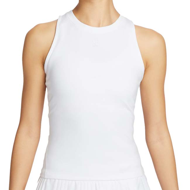 【日本サイズ】ナイキ(NIKE) 2026 SU レディース コートアドバンテージ ゲームタンクトップ FZ6658-100 ホワイト×ホワイト(26y4mテニス用ゲームウェア)