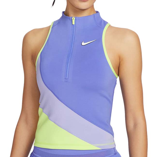 【日本サイズ】ナイキ(NIKE) 2026 SP レディース コート スラム Dri-FIT ゲームタンクトップ II2881-570 サファイア×ライトシスル(26y1mテニス用ゲームウェア)