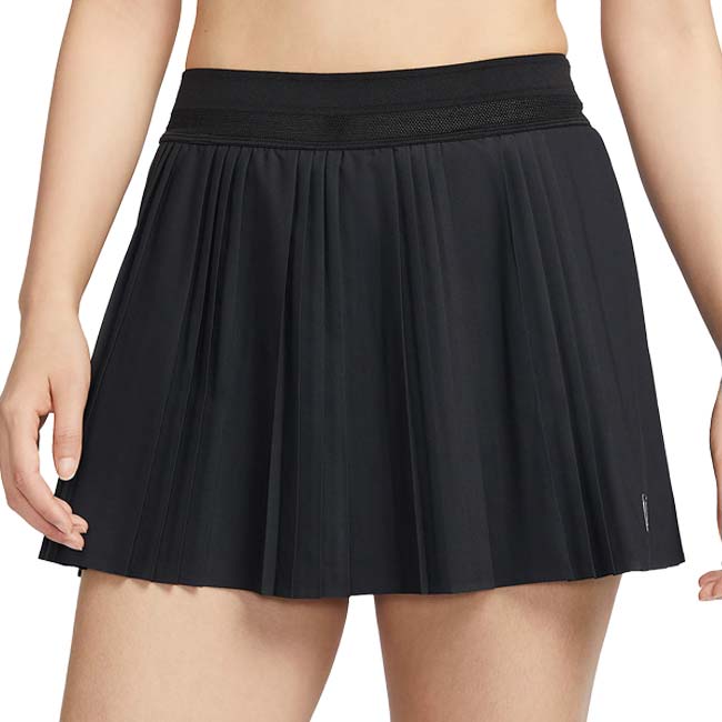 【日本サイズ】ナイキ(NIKE) 2025 SP レディース コート Dri-FIT ADVTG ACE プリーツ ゲームスコート FZ6513-010BK×BK(25y1mテニス用ゲームウェア)