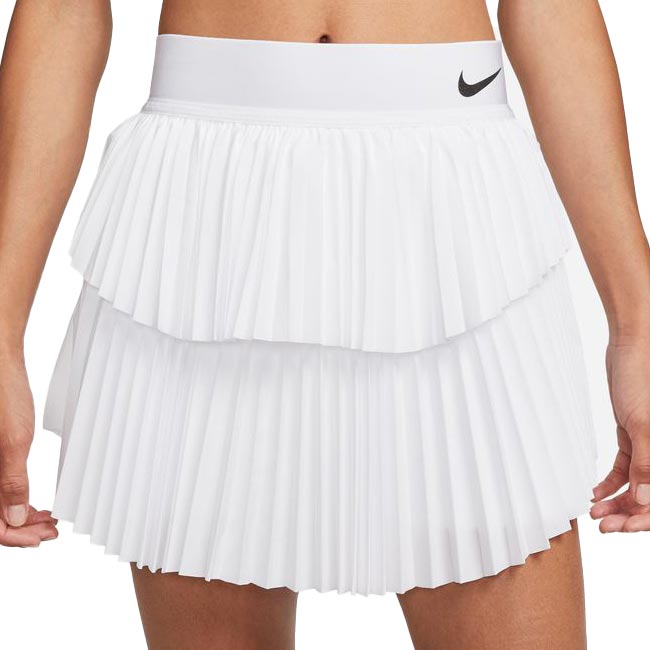 売切り終了！在庫処分特価】【日本サイズ】ナイキ(NIKE) 2022 SU レディース コート DRI-FIT スラム スカート NT LN DA4727-100 ホワイト×ブラック(22y6mテニス)