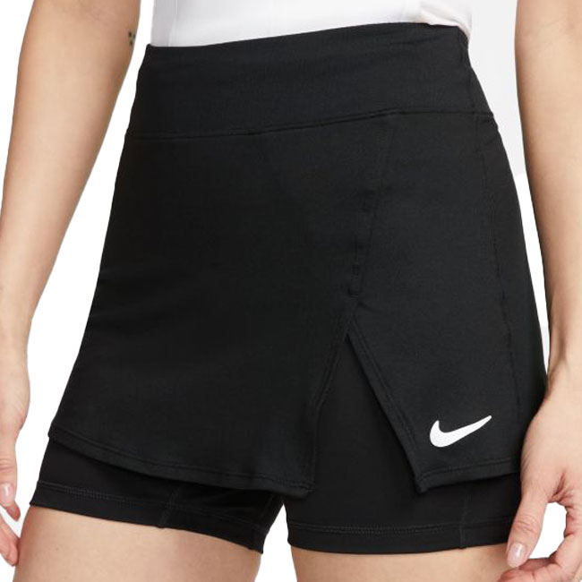 【日本サイズ】ナイキ(NIKE) 2022 SU レディース コート DRI-FIT ビクトリー スカート DH9780-010 ブラック×ホワイト(22y4mテニス)