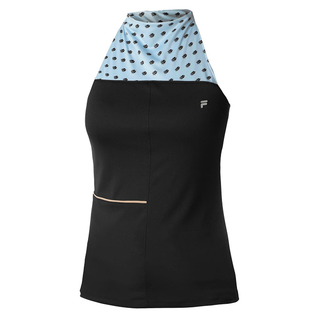 在庫処分特価】【ＵＳサイズ】FILA(フィラ) レディース LOTTIE ロッティ US OPEN タンクトップ UOL219325-900 ブラック(22y1mテニス)