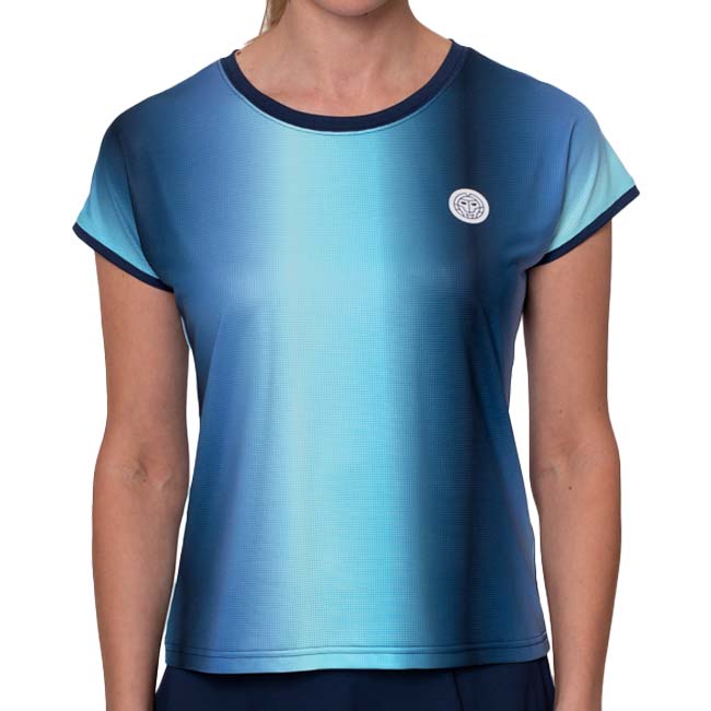 35%OFF在庫処分特価】【海外サイズ】BIDI BADU(ビディバドゥ) 2025 SP レディース スペクトラム キャップスリーブ ゲームシャツ W2620028-DBLBLAQ(25y2mテニス用ゲームウェア)