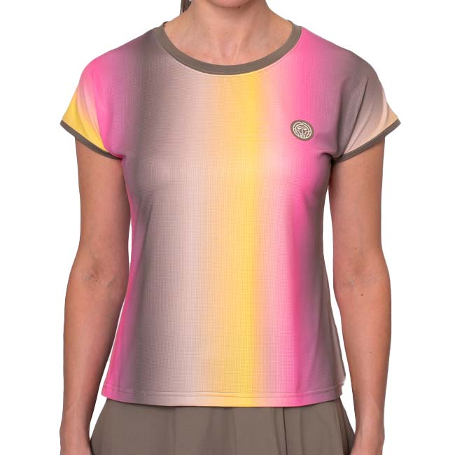 35%OFF在庫処分特価】【海外サイズ】BIDI BADU(ビディバドゥ) 2025 SP レディース スペクトラム キャップスリーブ ゲームシャツ W1620027-LBWCOYW(25y2mテニス用ゲームウェア)