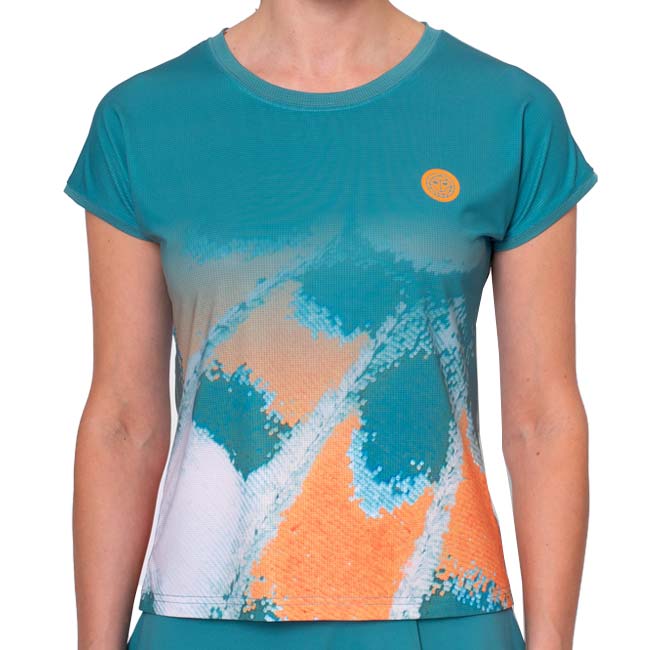 35%OFF在庫処分特価】「海外サイズ」BIDI BADU(ビディバドゥ) 2025 SP レディース MELBOURNE メルボルン 全豪OPEN キャップスリーブ ゲームシャツ W1620031-PTOR(24y12mテニス用ゲームウェア)