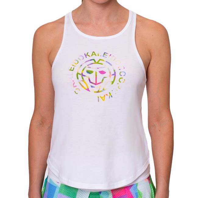 35%OFF在庫処分特価】「海外サイズ」BIDI BADU(ビディバドゥ) 2025 SP レディース KALEIDO カレイド チル タンクトップ W1580035-WHMXホワイト×ミックス(24y12mテニス)