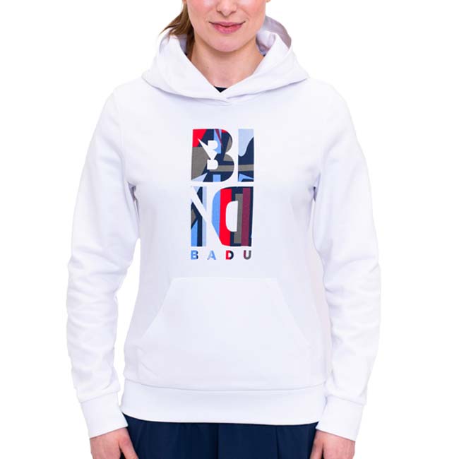 40%OFF在庫処分特価】「海外サイズ」BIDI BADU(ビディバドゥ) 2024 FA レディース NEW YORK 全米オープン チル フーディ W1270015-DBLRDBLDブルー×レッド×ブルー(24y8mテニス)