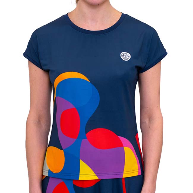 40%OFF在庫処分特価】「海外サイズ」BIDI BADU(ビディバドゥ) 2024 FA レディース TWIGGY ツイッギー キャップスリーブ ゲームシャツ W1620025-DBLMX(24y7mテニス用ゲームウェア)