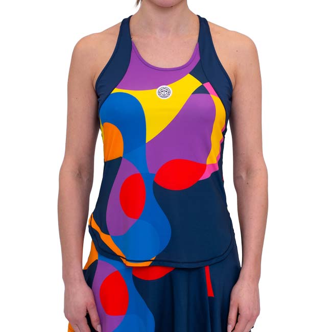 40%OFF在庫処分特価】「海外サイズ」BIDI BADU(ビディバドゥ) 2024 FA レディース TWIGGY ツイッギー ゲームタンクトップ W1580027-DBLMXDブルー×MX(24y7mテニス用ゲームウェア)