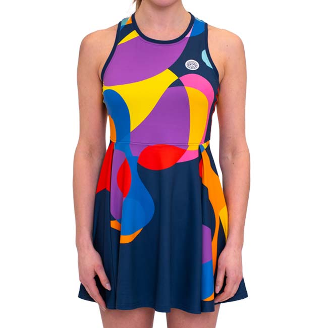 40%OFF在庫処分特価】「海外サイズ」BIDI BADU(ビディバドゥ) 2024 FA レディース TWIGGY ツイッギー ゲームドレス W1300007-DBLMXDブルー×ミックス(24y7mテニス用ゲームウェア)