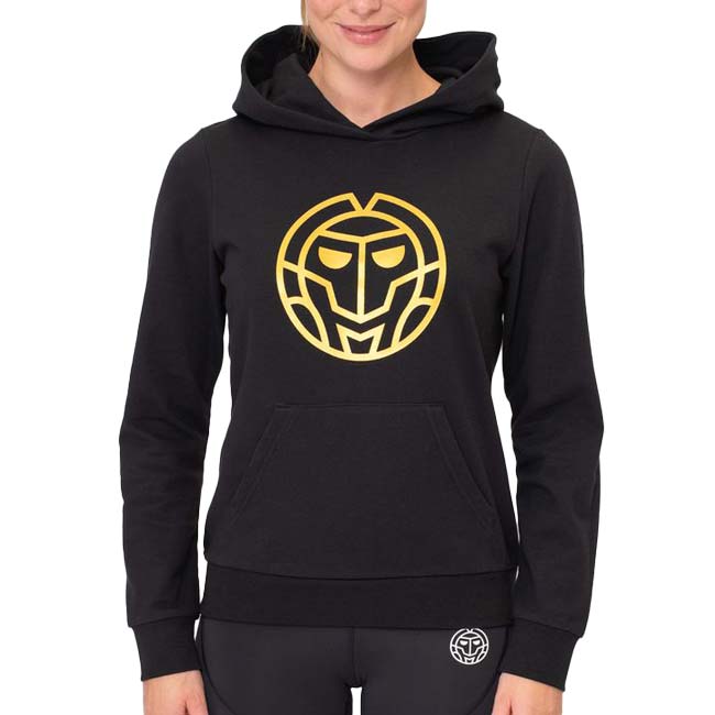 45%OFF在庫処分特価】「海外サイズ」BIDI BADU(ビディバドゥ) 2024 SS レディース PARIS2024 全仏オープン チル 長袖フーディ パーカー W1270013-BKGLD BK×ゴールド(24y5mテニス)