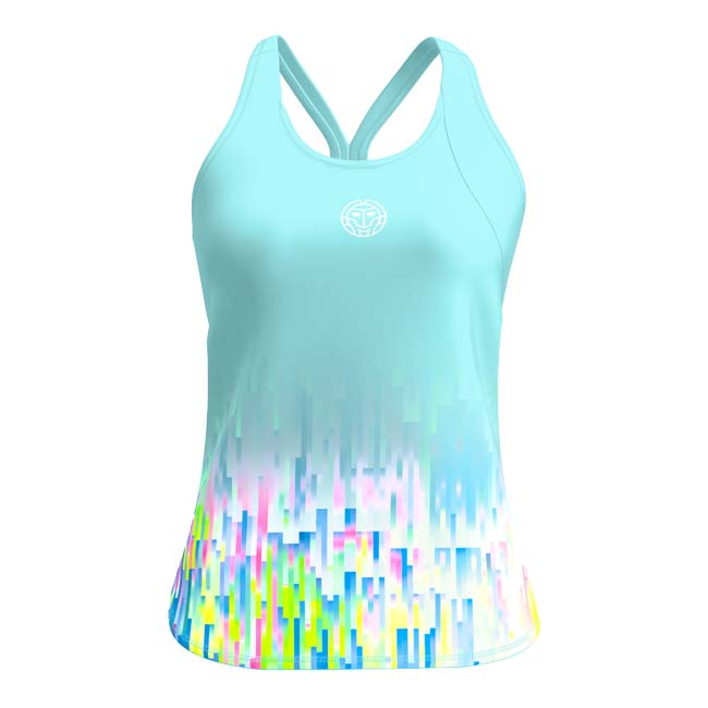 45%OFF在庫処分特価】「海外サイズ」BIDI BADU(ビディバドゥ) 2024 SP レディース MELBOURNE 全豪オープン タンクトップ W1580022-AQMX アクア×ミックス(23y12mテニス)