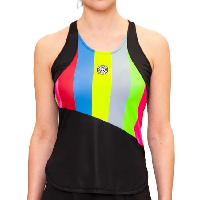 60%OFF在庫処分特価】「海外サイズ」BIDI BADU(ビディバドゥ) 2023 FA レディース NEW YORK 全米オープン タンクトップ W1580001-BKMX ブラック×ミックス(23y8mテニス)