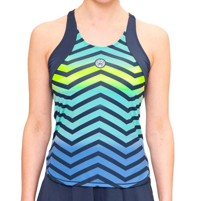 50%OFF在庫処分特価】「海外サイズ」BIDI BADU(ビディバドゥ) 2023 FA レディース GRAFIC ILLUMINATION ゲームタンクトップ W1580001-DBLMX Dブルー×ミックス(23y7mテニス)