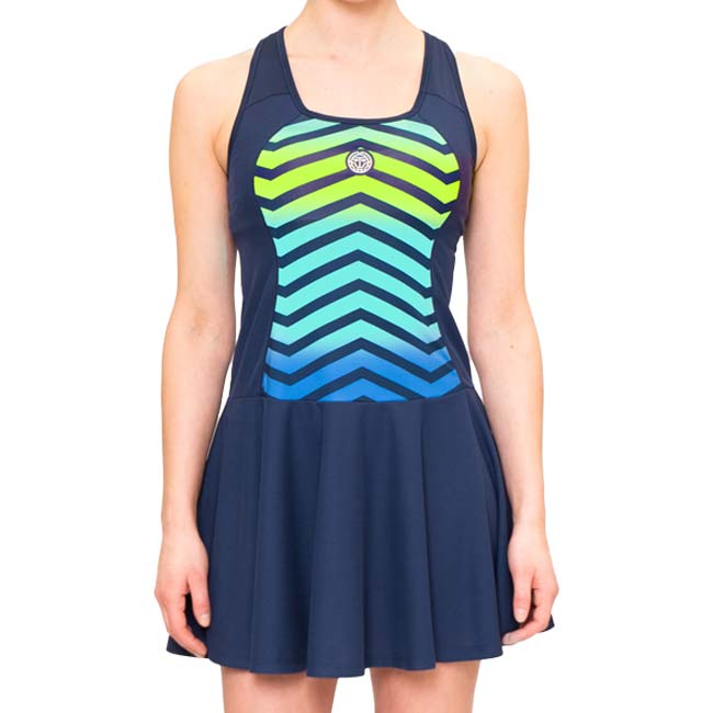50%OFF在庫処分特価】「海外サイズ」BIDI BADU(ビディバドゥ) 2023 FA レディース GRAFIC ILLUMINATION ゲームドレス W1300003-DBLMX Dブルー×ミックス(23y7mテニス)
