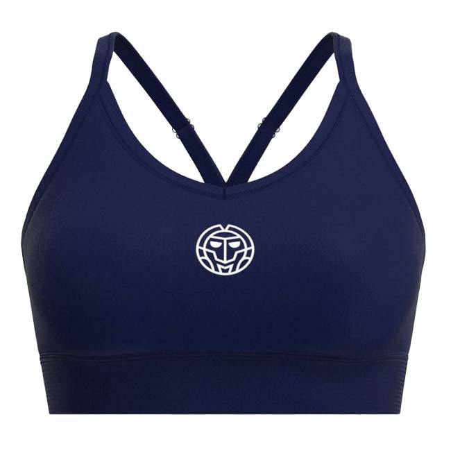 50%OFF在庫処分特価】「海外サイズ」BIDI BADU(ビディバドゥ) レディース CREW ローサポート ストラッピー スポーツブラ 「定番」 W1150003-DBL ダークブルー(23y1mテニス)
