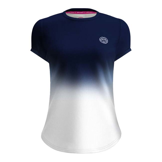 40%OFF在庫処分特価】「海外サイズ」BIDI BADU(ビディバドゥ) レディース CREW グラディエント 半袖Tシャツ 「定番」 W1620002-DBLWH ダークブルー×WH(23y1mテニス)