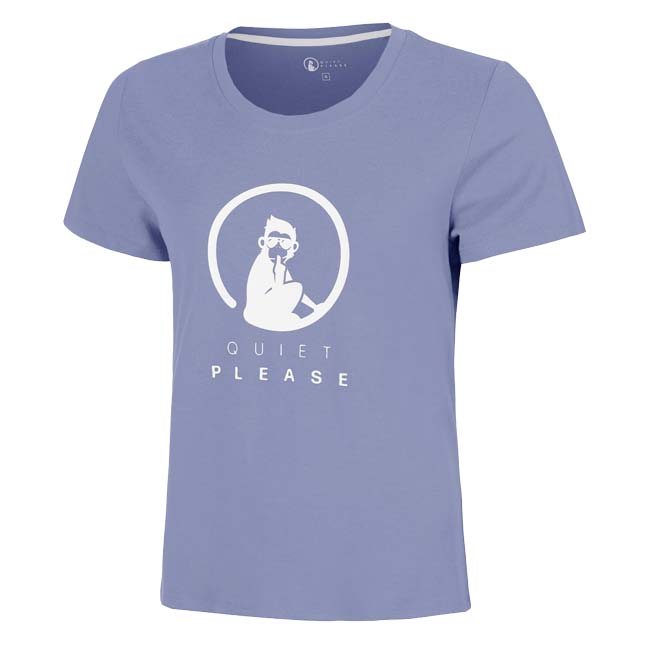 【海外サイズ】QUIET PLEASE(クワイエットプリーズ) 2026 FW レディース Glow トレーニング ロゴTシャツ QP110218-625 ビスタブルー(26y8mテニス)