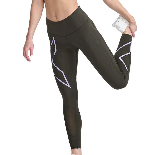 【10％OFFマジッククーポン対象】売切り終了！在庫処分特価】2XU(ツータイムズユー) 2023 FW レディース ライトスピード MCS ミッドライズ コンプレッションタイツ WA6523B-FLT／LVF(23y8m)