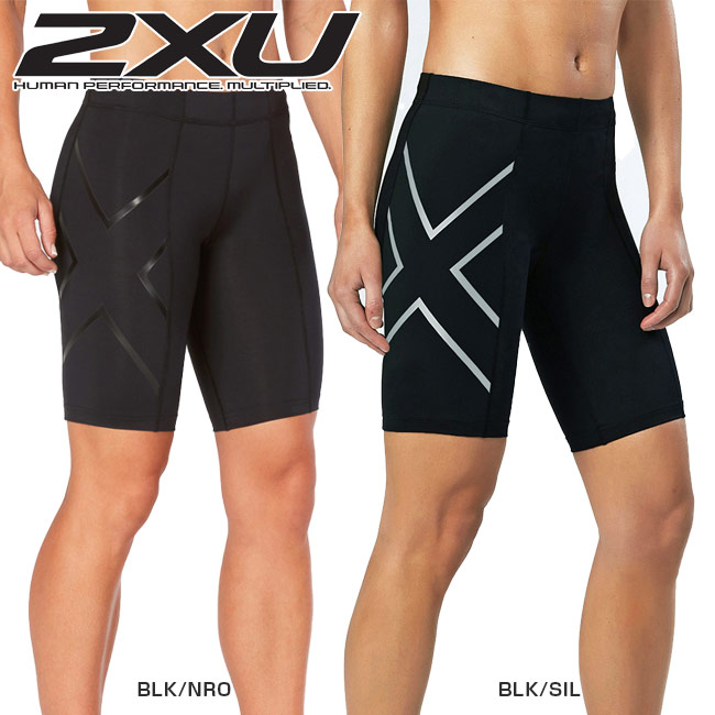 【10％OFFマジッククーポン対象】2XU(ツータイムズユー) レディース コアコンプレッション ショーツ(WA4176B)TR2 CORE COMPRESSION SHORTS PWXショートスパッツ(18y8m)
