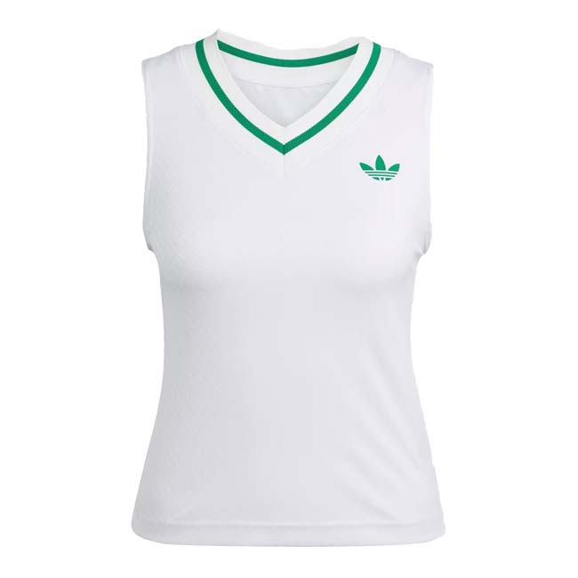 【Wimbledon】【ＵＳサイズ】adidas Originals(アディダスオリジナルス) 2025 レディース LONDON PRO ゲームタンクトップ JM4737(25y7mテニス用ゲームウェア)