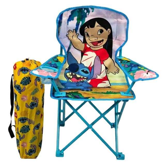 ジャムン・プロダクツ(Jam'n Products) キッズキャンピングチェア フォールディングチェア ディズニー リロ＆スティッチ 収納袋付き QQ コストコ 27929(26y4m)