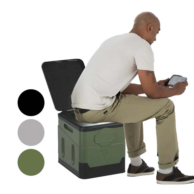 「アウトドアや緊急時用に」 ポータブル 折りたたみ式トイレ 屋外専用 車用トイレ 簡易トイレ レジャー 釣り キャンプ TE439958(24y9m)