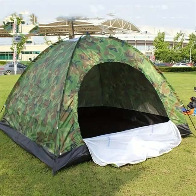 「2-3人用」 キャンプ用テント 簡単設営 コンパクト収納 防水 UVカット 迷彩柄 登山 アウトドア TE439961(24y7m)