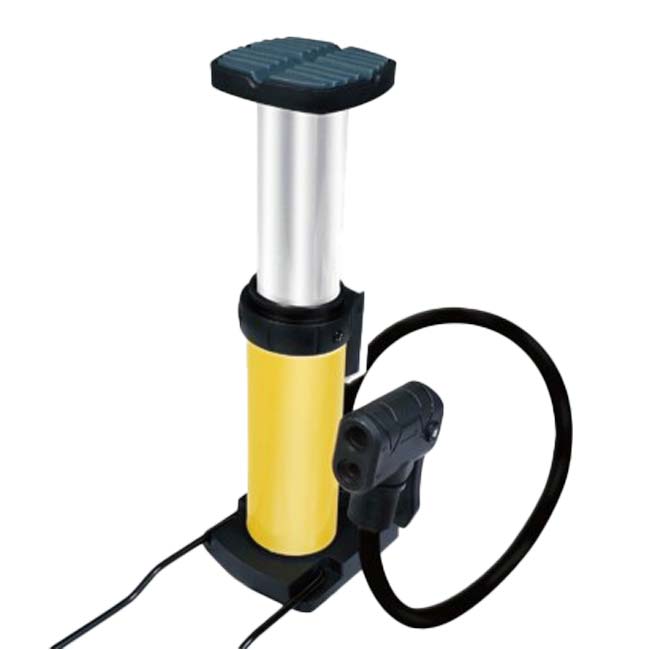 「海や山で大活躍！」ハック(HAC) ポータブル フットエアーポンプ コンパクトサイズ HAC4391-イエロー(24y11m)