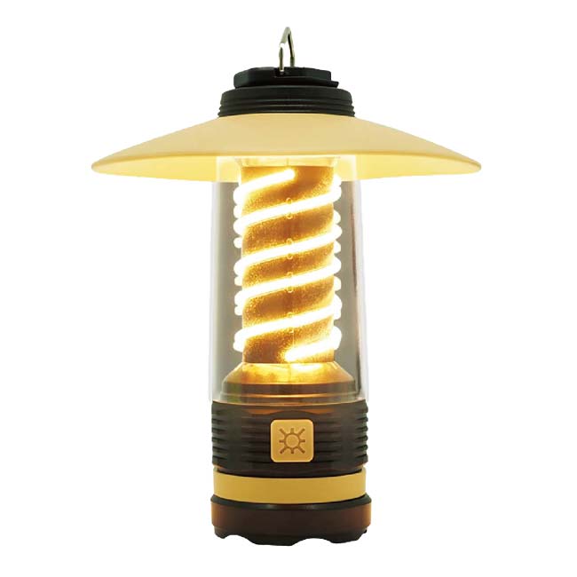 在庫処分特価】「非常時やアウトドアに」Montagna(モンターナ) ランタンライト 2WAYスタイル USB充電式 コンパクトサイズ HAC4060-ベージュ(24y3m)