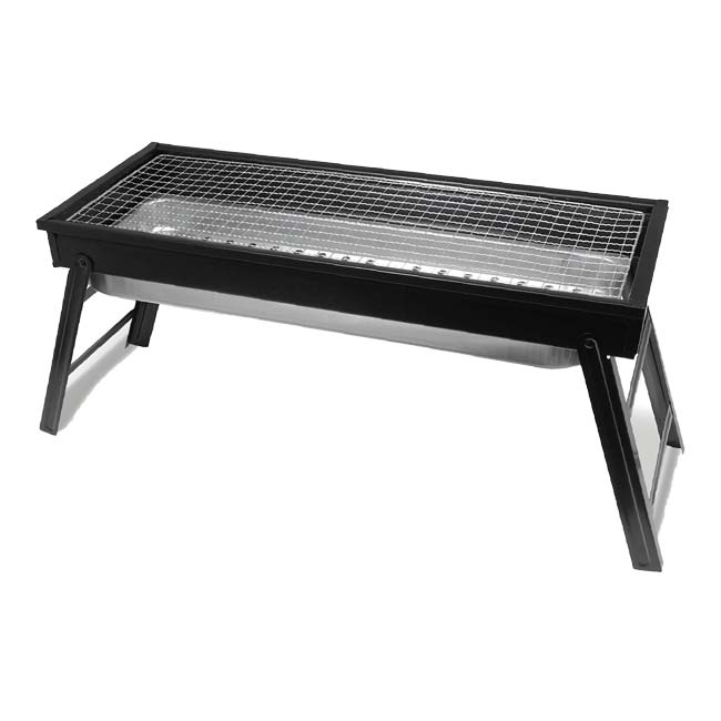 「大人数のBBQに最適」Montagna(モンターナ) BBQワイドコンロ バーベキューコンロ 工具不要 簡単組立 HAC3940-ブラック(24y3m)