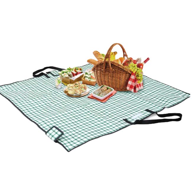 在庫処分特価】「バッグにもなる！」 ハック(HAC) マルチなレジャーシート 110×98cm 裏面アルミ仕様 HAC3864-チェック(24y3m)
