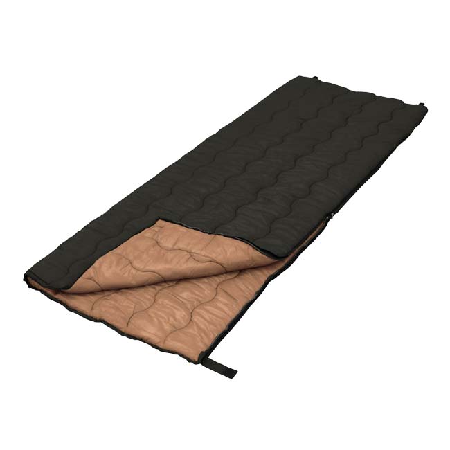 在庫処分特価】「適性温度5度まで対応」Montagna(モンターナ) レクタングラーシュラフ 70×185cm 収納袋付き 寝袋 HAC3559-ブラック(23y9m)