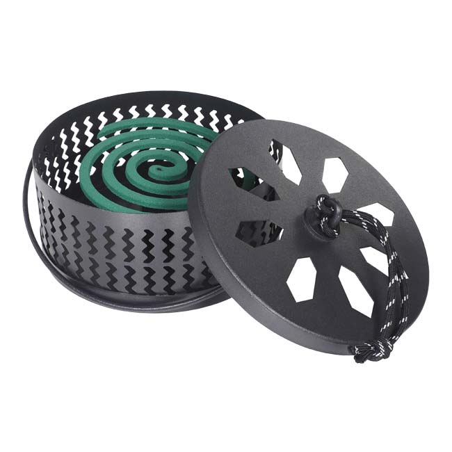 「蚊取り線香がスタイリッシュに使える！」Montagna(モンターナ) 蚊取り線香 ホルダー 持ち手付き HAC3558-ブラック(23y2m)