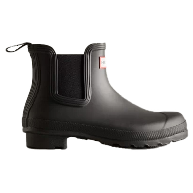 在庫処分特価】HUNTER(ハンター) レディース オリジナル チェルシー ブーツ レインシューズ 国内正規商品 レインブーツ 長靴 雨靴 WFS2078RMA-BLK ブラック(22y6m)