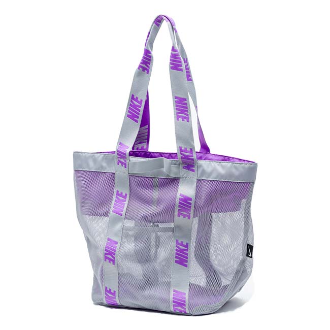 ナイキ(NIKE) 2026 SS ジュニア メッシュトートプールバッグ 20L スイムバッグ 水泳 男子 女子 1994044-0018 グレー(26y4m)