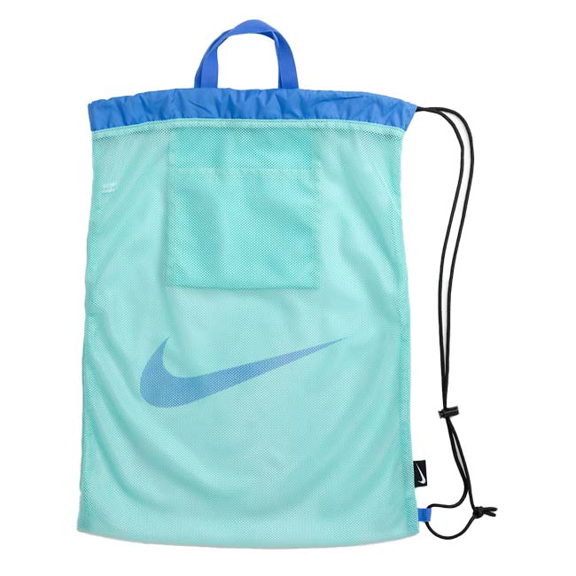 ナイキ(NIKE) 2026 SS ジュニア メッシュワンショルダープールバッグ 16L ナップザックタイプ スイムバッグ 水泳 男子 女子 1994043-0027 ミント(26y4m)