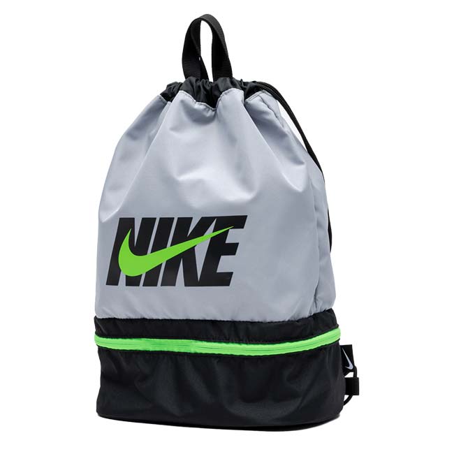 ナイキ(NIKE) 2026 SS ジュニア 2ルームプールバッグ 14L ナップザックタイプ スイムバッグ 水泳 男子 女子 1994040-0018 グレー(26y4m)