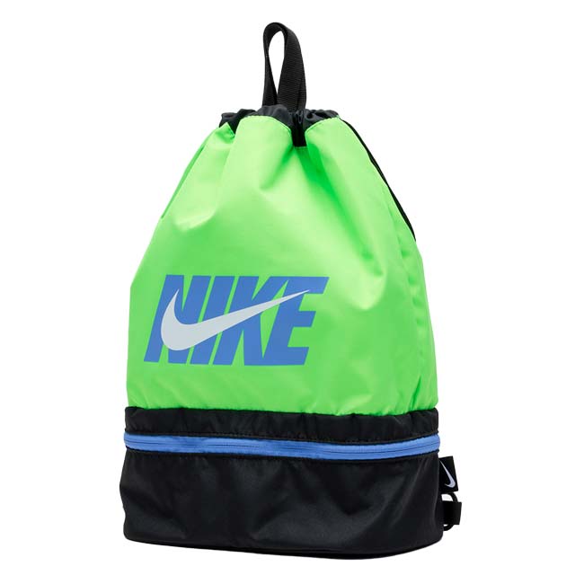 ナイキ(NIKE) 2026 SS ジュニア 2ルームプールバッグ 14L ナップザックタイプ スイムバッグ 水泳 男子 女子 1994040-0007 グリーン(26y4m)