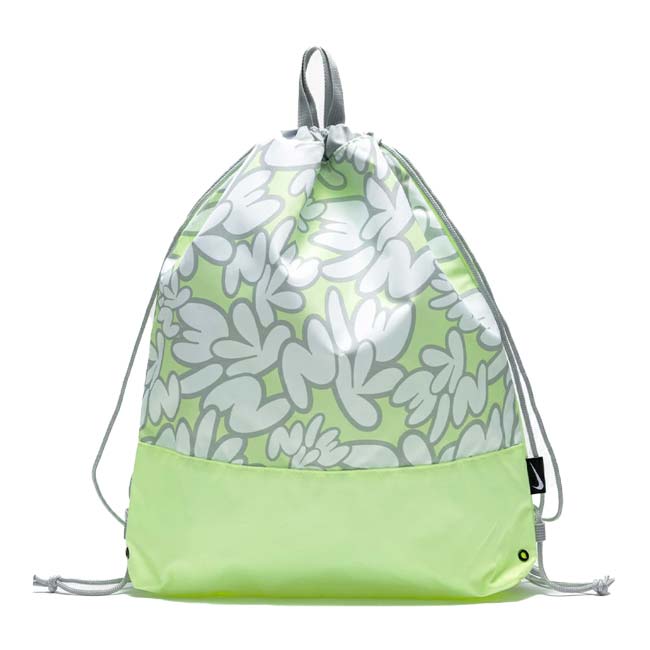 ナイキ(NIKE) 2025 SS ジュニア プリントベーシックドローストリングプールバッグ 10L スイムバッグ 水泳 1994034-254 ライム(25y4m)