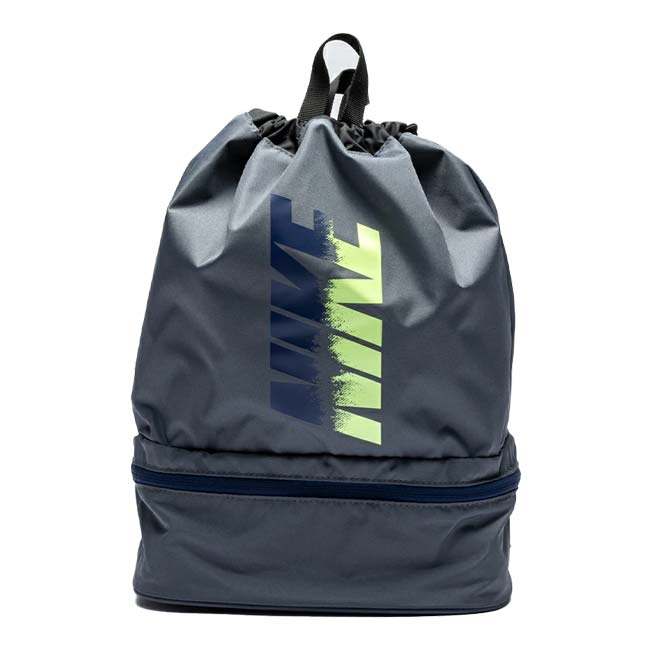 ナイキ(NIKE) 2025 SS ジュニア 2ルームプールバッグ 14L スイムバッグ 水泳 男子 女子 1994030-018 グレー(25y4m)